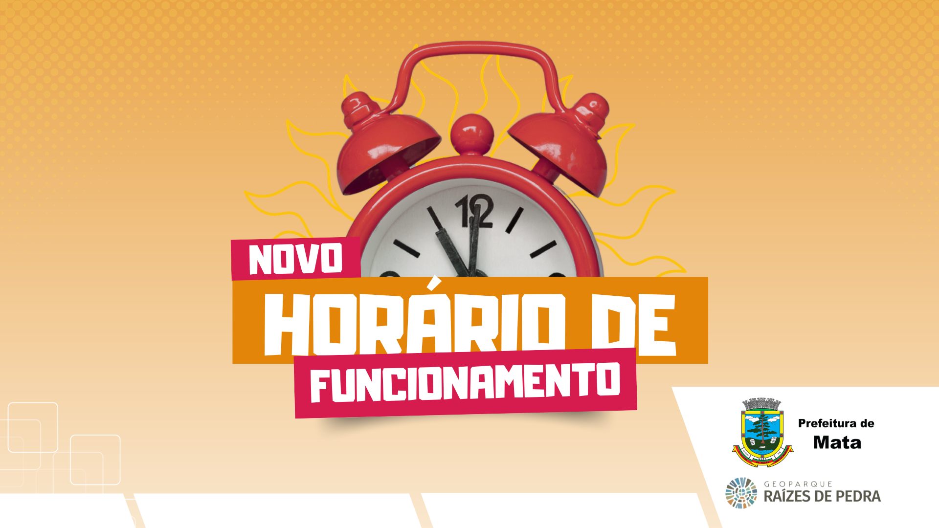 Novo horário