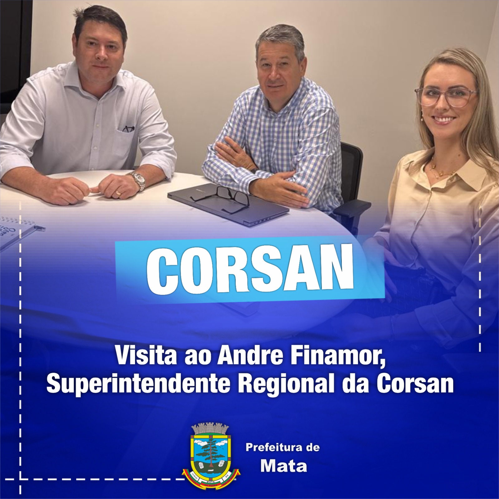 Visita Institucional à Corsan para tratar assuntos importantes 