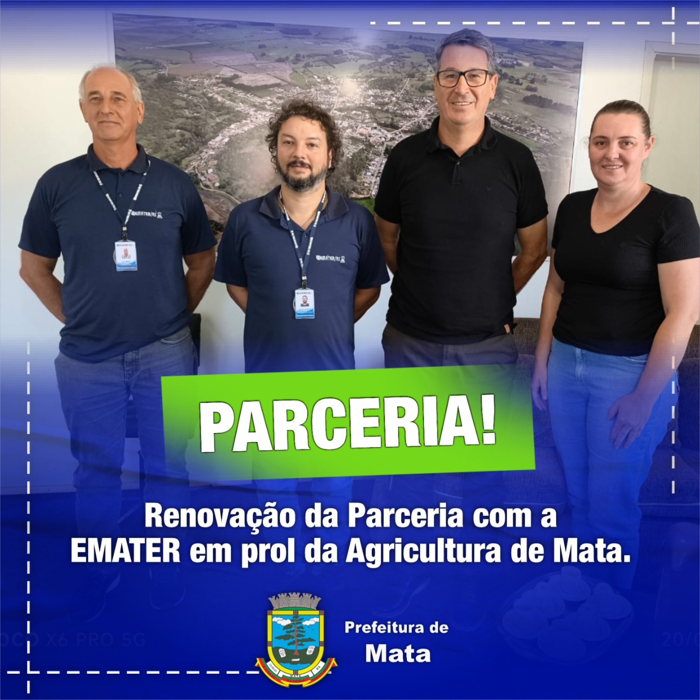 Renovamos a Parceria com a Emater em Prol da Agricultura de Mata!