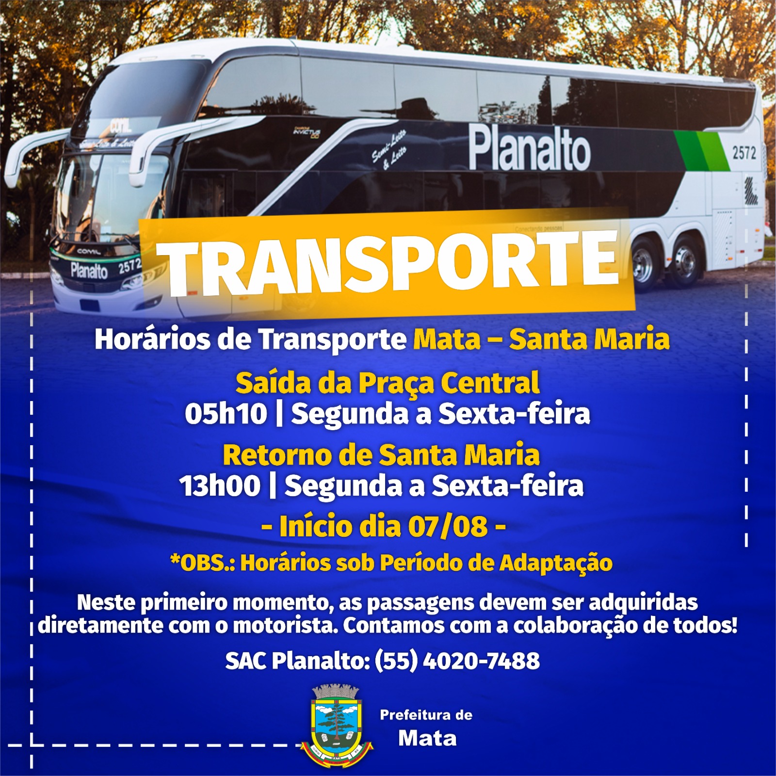 Transporte Planalto - SMxMata